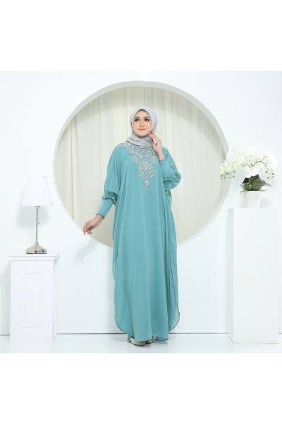 KAFTAN DRESS - GREEN